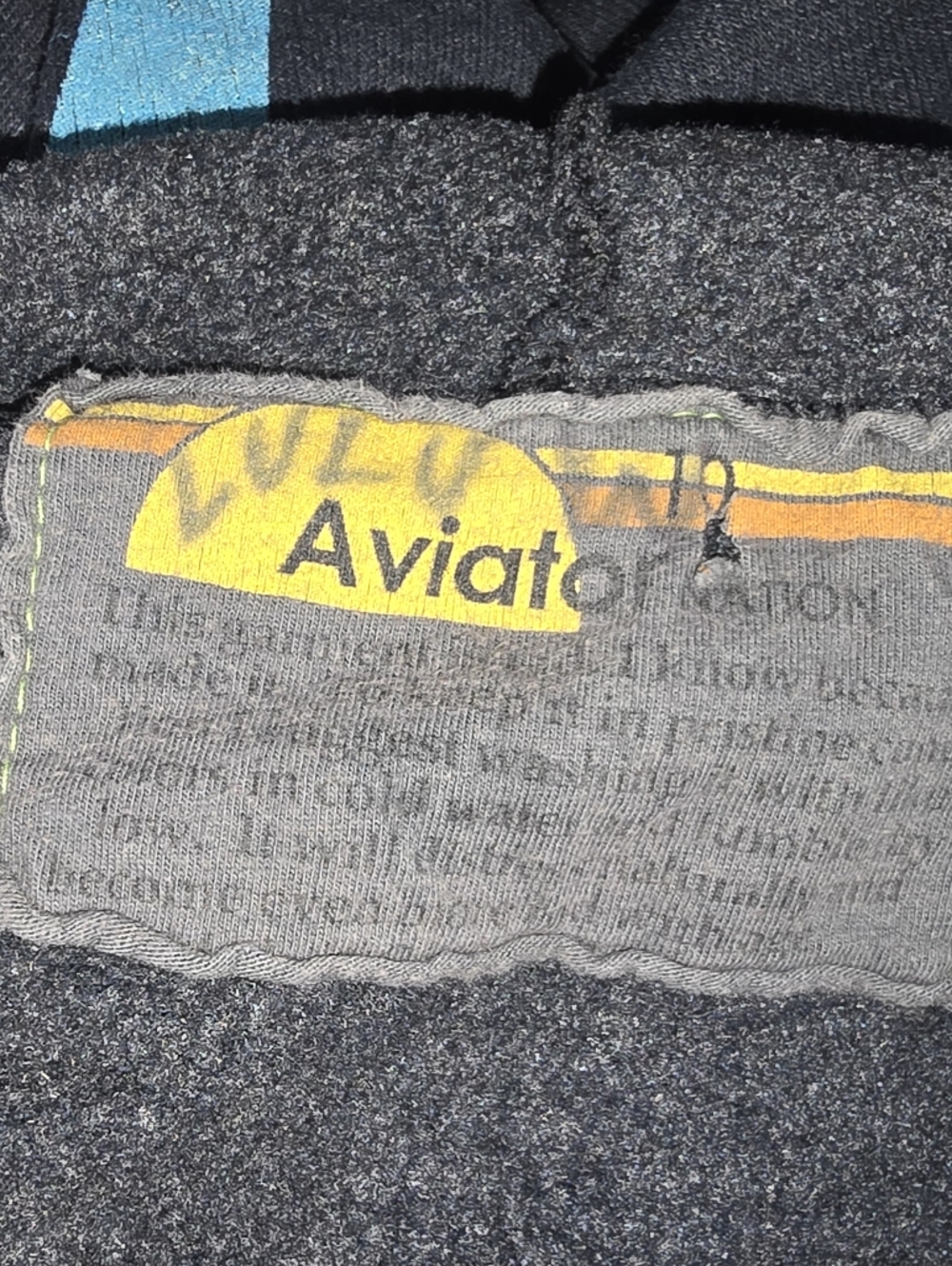 Aviator Nation Kids Full Zip Hoodie with Multicolor Bolt Size 10 - Picture 4 of 4